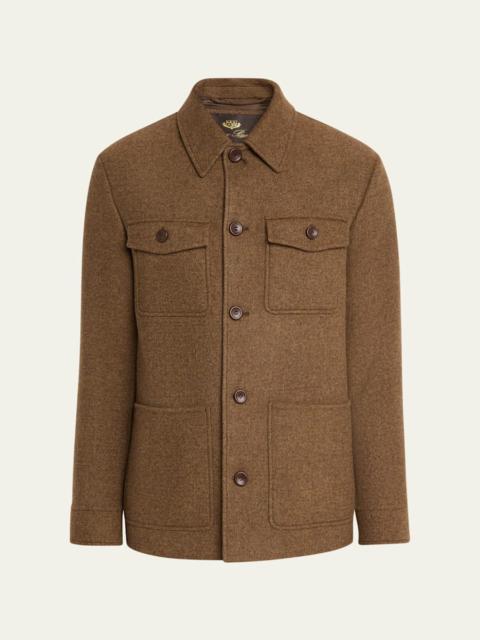 Loro Piana Men's Devis Caban Wish® Wool and Cashmere Jacket