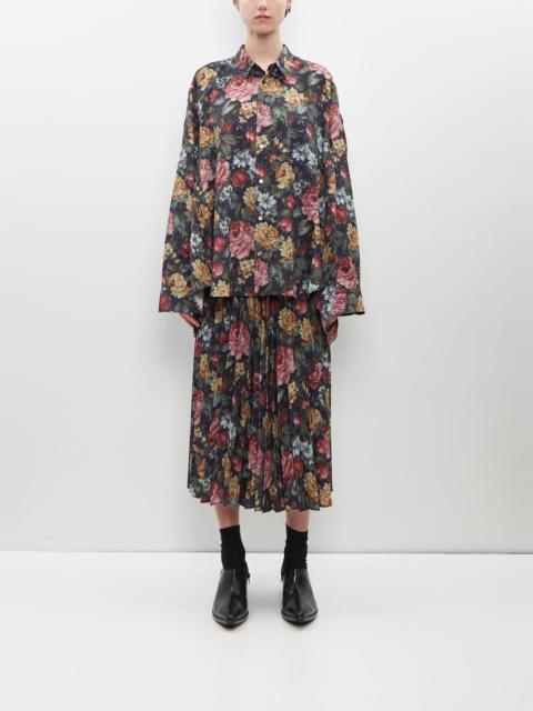 Junya Watanabe Printed Pleated Skirt