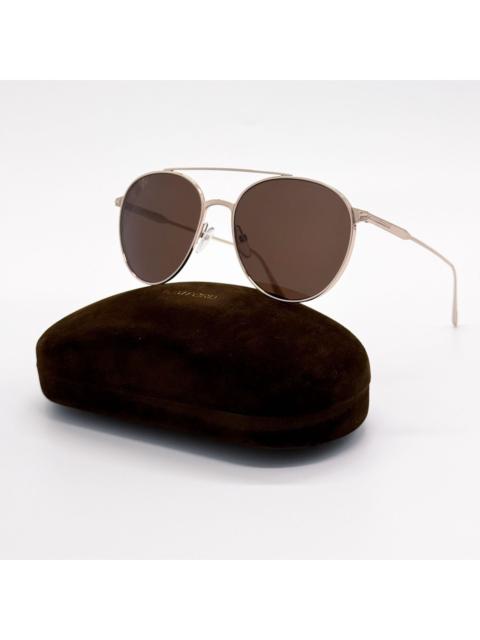 TOM FORD NEW TOM FORD TOMASSO SUNGLASSES TF691 28E GOLD FT0691