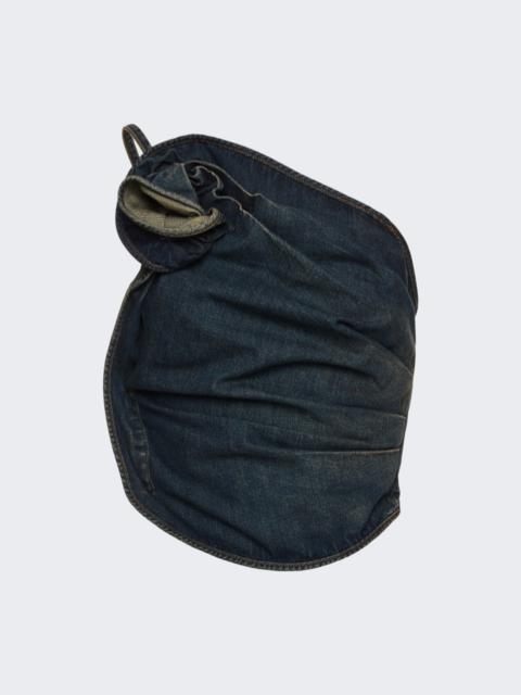 MAGDA BUTRYM One Shoulder Draped Top Vintage Blue