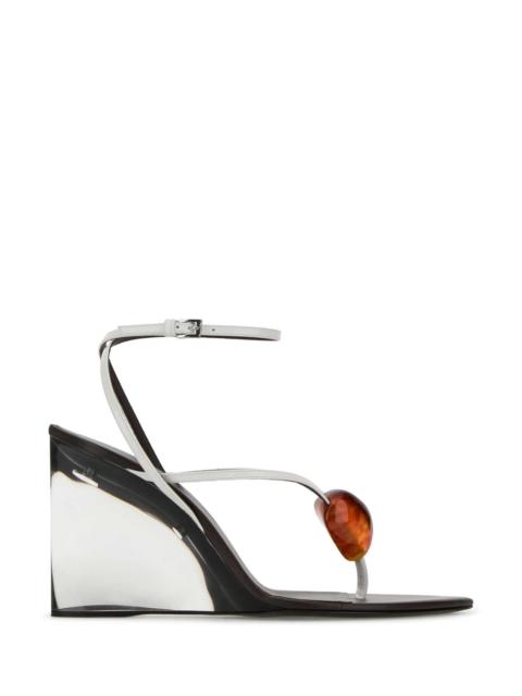 Alaïa Alaia Women Multicolor Leather Thong Sandals
