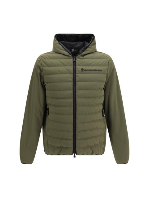 Moncler Grenoble Moncler Grenoble Zipped Down Jacket Dark Green