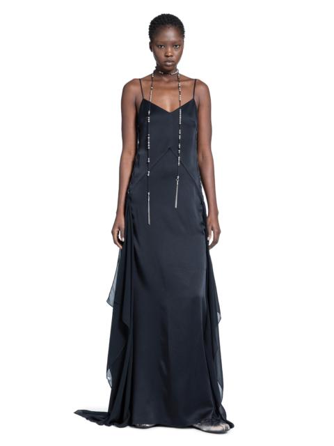 Ann Demeulemeester Ottilie Long Dress In Cady Satin