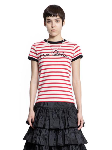 Valentino Striped-Cotton-Jersey-T-Shirt