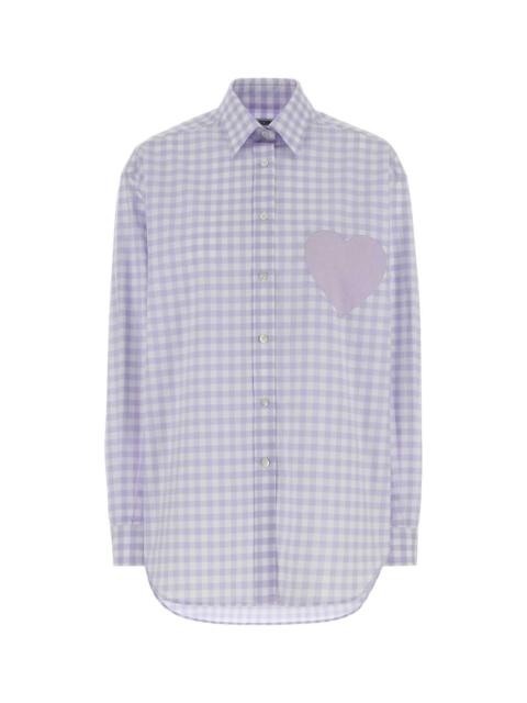 Moschino Moschino Women Embroidered Poplin Oversize Shirt