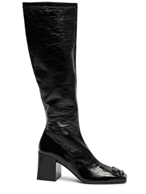 Courrèges 75 Crinkled Vinyl Knee-high Boots