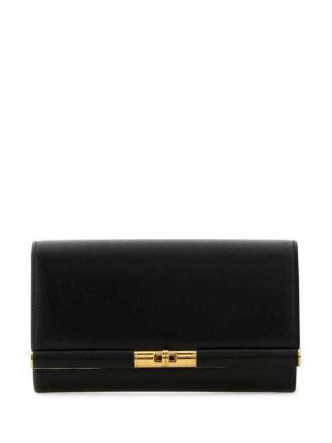 Dolce & Gabbana Dolce & Gabbana Women Black Leather Marlene Clutch
