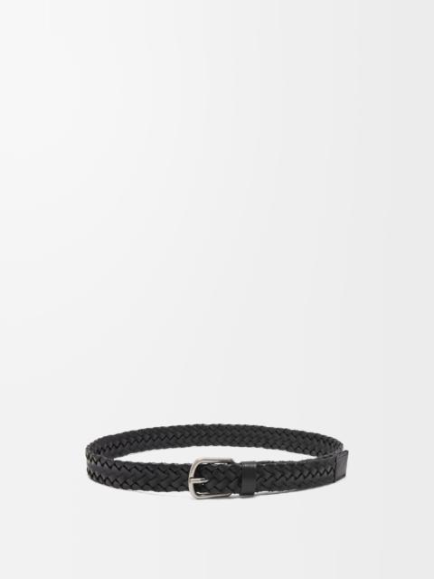 Loewe Chunky woven belt in vegetable-tanned calfskin
