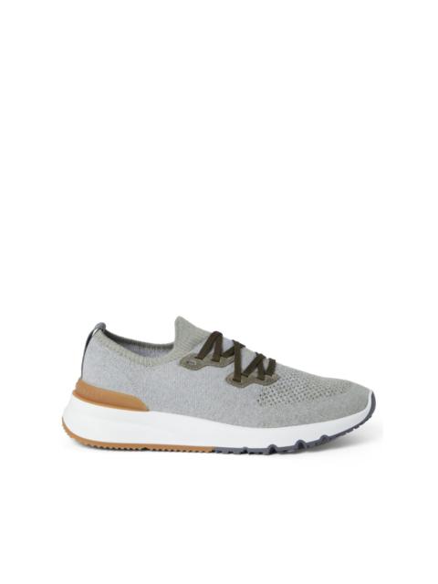 Brunello Cucinelli logo-print cotton-blend sneakers