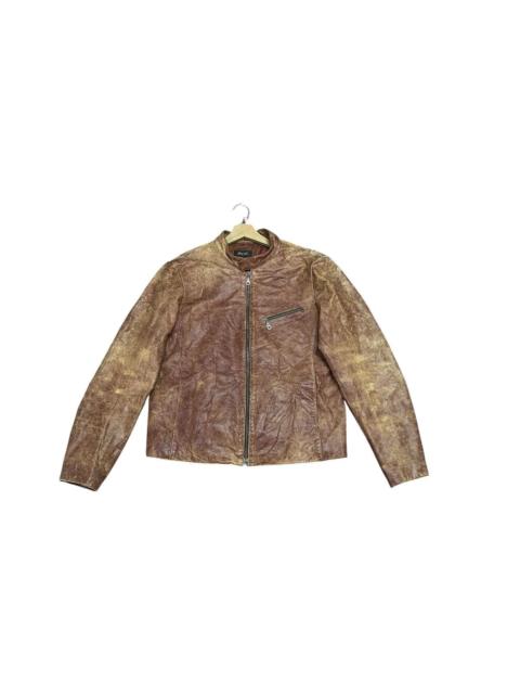 Other Designers Vintage Dual Cowhide Skin Leather Jacket