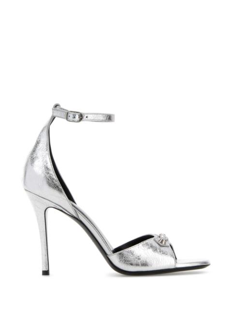 BALENCIAGA Balenciaga Women Silver Leather City Up Sandals