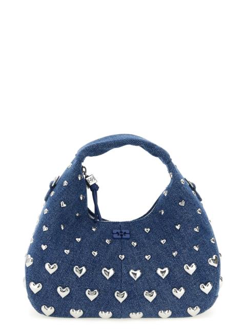 GANNI 'Denim Stud Mini Hobo' handbag