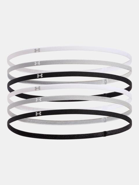 Under Armour Women's UA Mini Elastic 6-Pack Headbands
