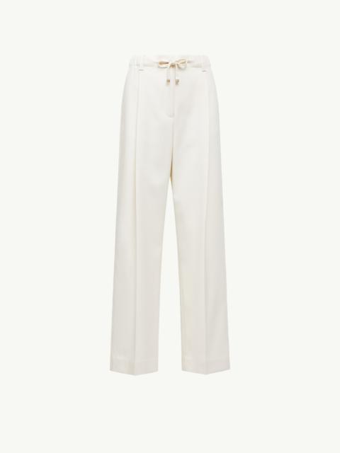 Moncler Wool Gabardine Tailored Pants