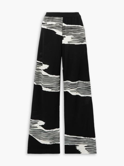 Missoni Space-dyed intarsia wool wide-leg pants