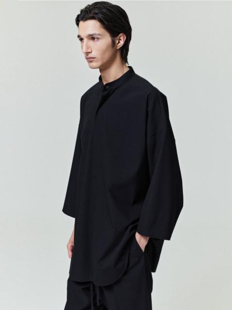 Fear of God Cotton Wool Oxford Mandarin Relaxed Short Sleeve Shirt