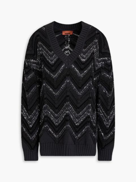 Missoni Sequin-embellished knitted sweater