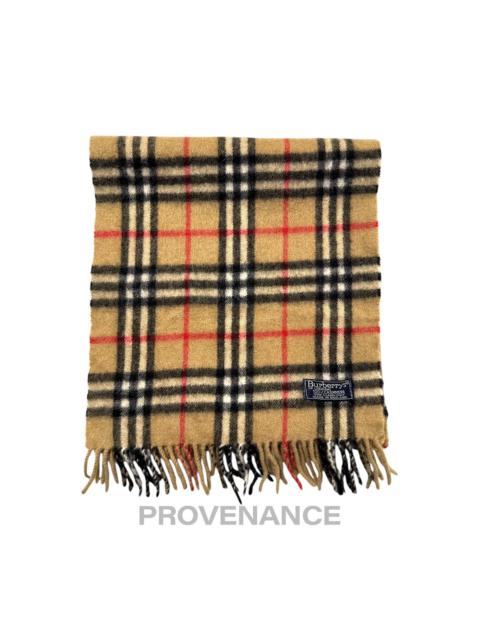 Burberry Vintage Burberrys Scarf Nova Check 100% Cashmere Camel