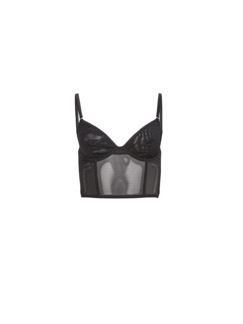 Fleur du Mal Mesh Longline Bustier