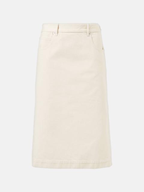 Bottega Veneta Denim midi skirt