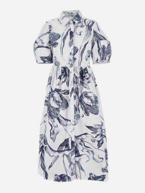 Erdem Short-Sleeve Midi Dress