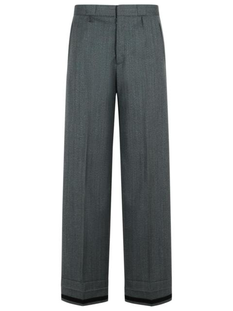 Maison Margiela Maison Margiela Grey Wool Blend Trousers Women