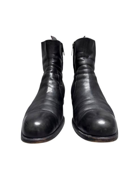 Other Designers Sergio Rossi Black Leather Zip Boots