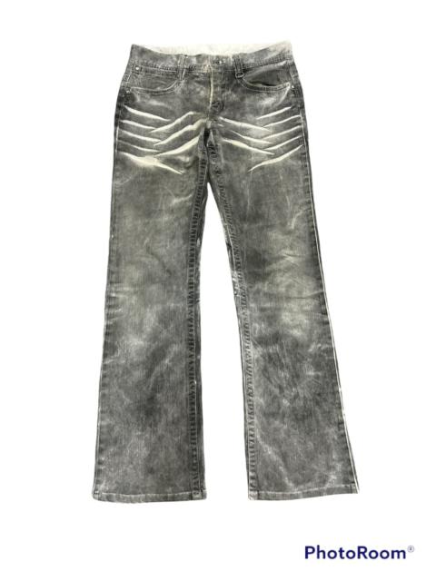 Nicole club for men Flared splatter distressed denim