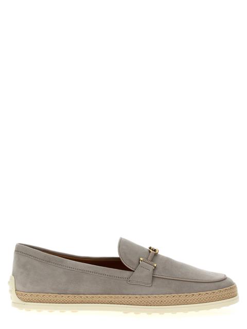 Tod's Suede Loafers Gray