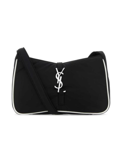 SAINT LAURENT Black Econylâ® Le 5 ã 7 Shoulder Bag