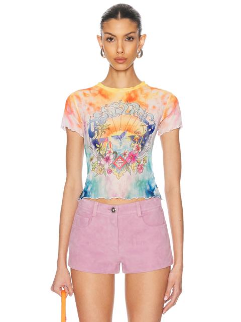 Lettuce Hem Mesh Tee