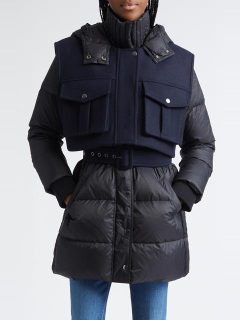 VERONICA BEARD Veronica Beard Jarvis Down Puffer Jacket in Black at Nordstrom