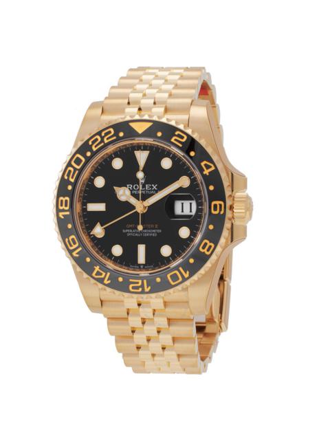 ROLEX Rolex GMT-Master II 18kt Yellow Gold Automatic Chronometer Black Dial Men's Watch 126718GRNR-0001