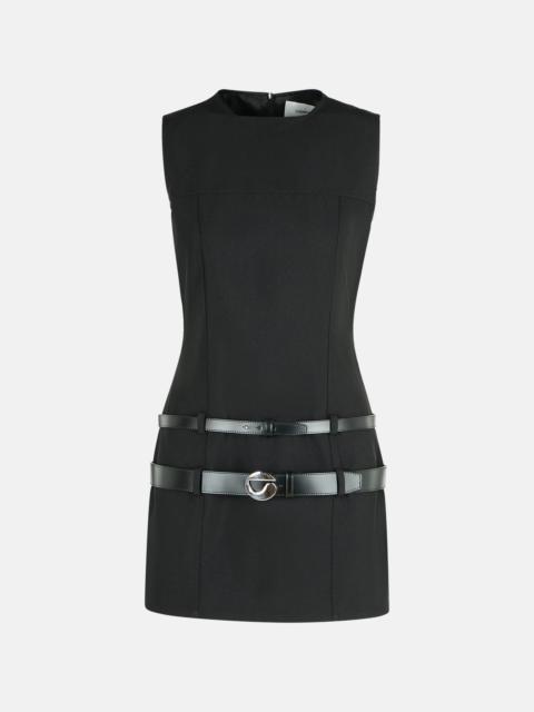 BLACK POLYESTER DRESS