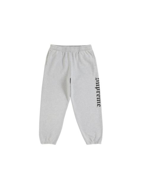Supreme Supreme Washed Old English Sweatpant Heather Grey