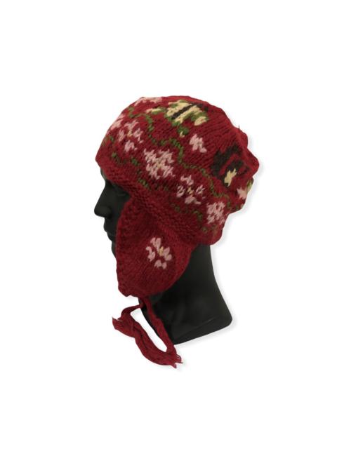 Other Designers Designer - Michel Klein Knit Earflap Beanie Hat