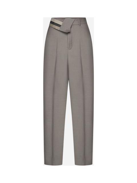 FENDI Mohair And Wool Trousers