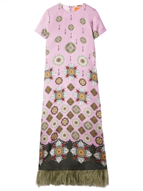 La DoubleJ Swing Dress With Feathers