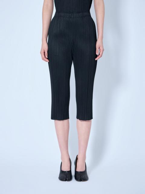 Pleats Please Issey Miyake Pleated Cropped Trousers