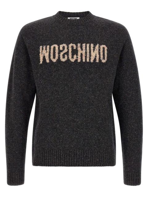 Moschino Moschino Men Mirrored Logo Sweater
