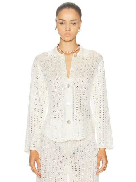 CALLE DEL MAR Tailored Eyelet Shirt