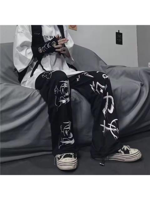 Other Designers Japanese Brand - Printed Anime Y2k Sweatpants