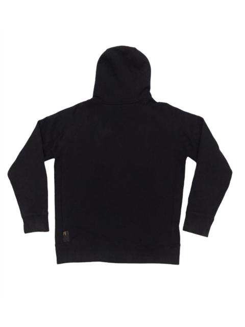 Stussy Nyltla Black Small Logo Zipper Up Hoodie