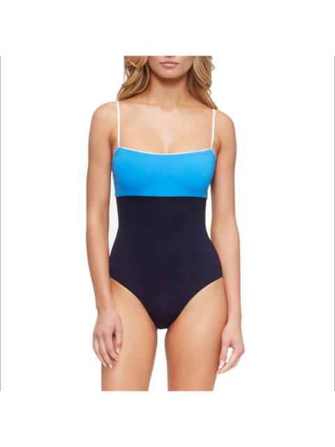 Other Designers Tavik Scarlett Colorblock One-Piece Swimsuit Blue UPF50 Small