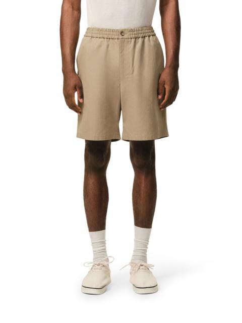AMI Paris AMI DE COEUR SHORTS WITH ELASTICIZED WAIST IN COTTON