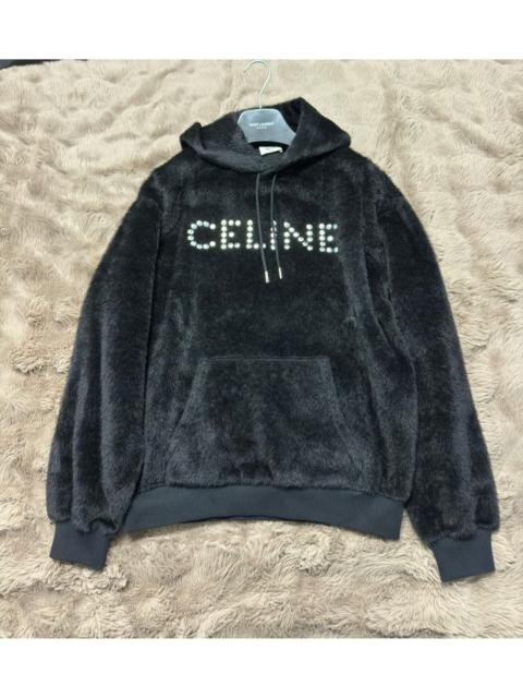 CELINE Celine New Plush Logo Sweatshirt with Studs