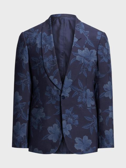 Men's Gregory Handmade Hibiscus Silk Sport Coat