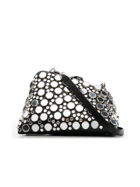 THE ATTICO Black Midnight Workmanship Mirror Clutch