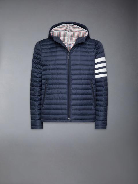 Thom Browne MATTE FINISH NYLON DOWN FILL QUILTED 4-BAR HOOD JACKET