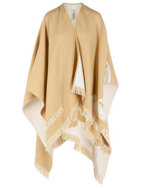 Burberry Burberry EKD Beige Wool and Silk Cape